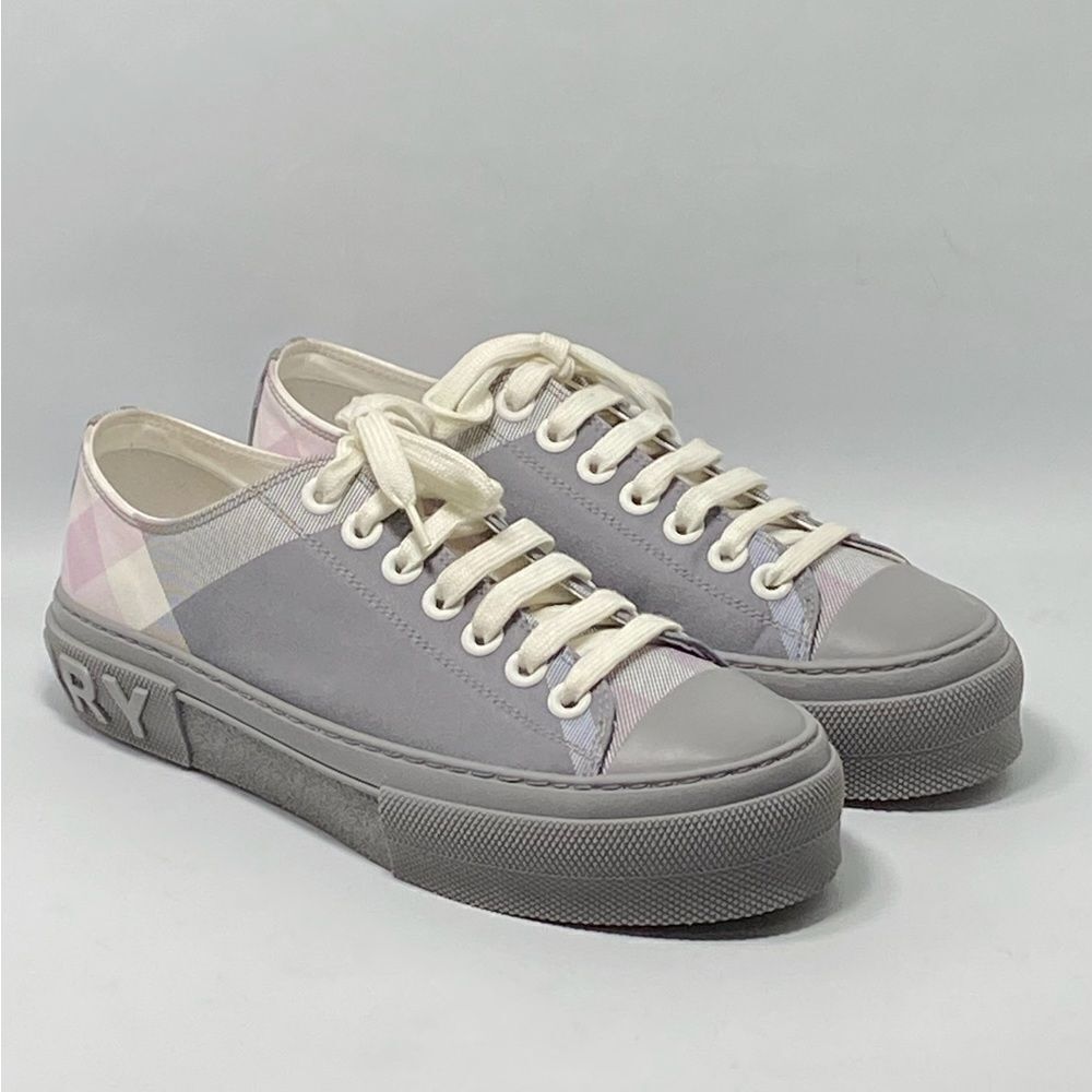 Burberry Check Canvas Low-Top Sneakers size 39.5 - Picture 4 of 12